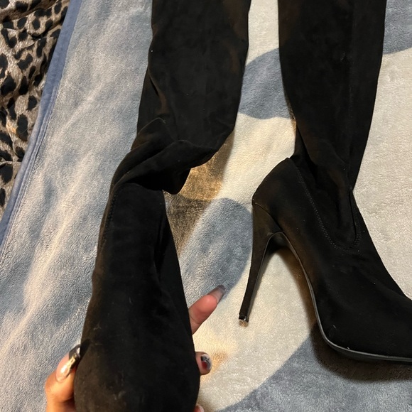 (2 for $25) Knee high suede boots - Picture 7 of 9
